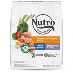 Buy 😍 Nutro Natural Choice Large Breed Senior Chicken & Brown Rice Recipe Dry 🐕 Dog Food ⭐