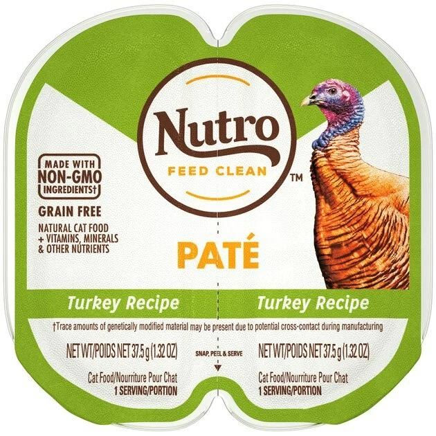 Outlet 🔥 Nutro Perfect Portions Grain-Free Turkey Paté Recipe Cat Food Trays 💯