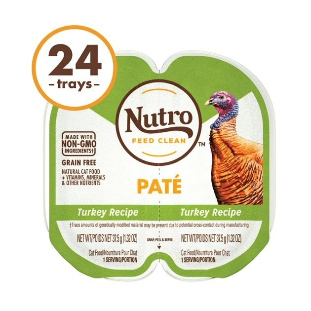 Outlet 🔥 Nutro Perfect Portions Grain-Free Turkey Paté Recipe Cat Food Trays 💯 - Image 3