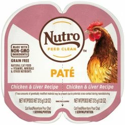 New ๐คฉ Nutro Perfect Portions Grain-Free Chicken & Liver Patรฉ Recipe Cat Food Trays ๐