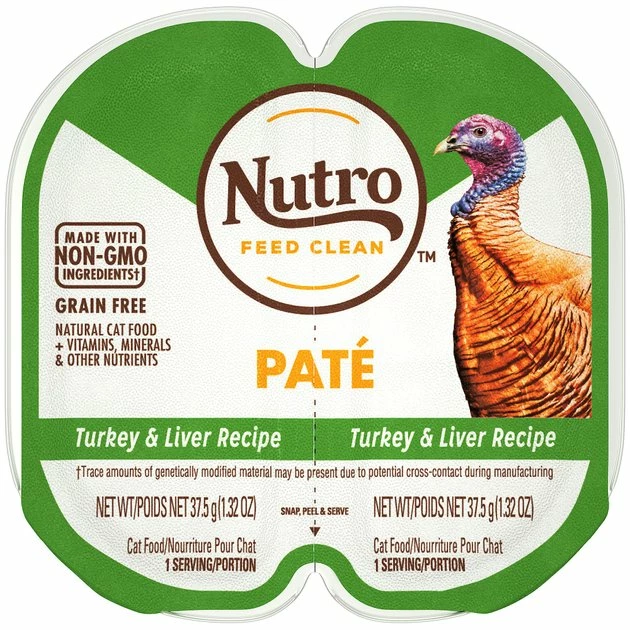 Cheapest 🎉 Nutro Perfect Portions Grain-Free Turkey & Liver Paté Recipe Cat Food Trays 🔥